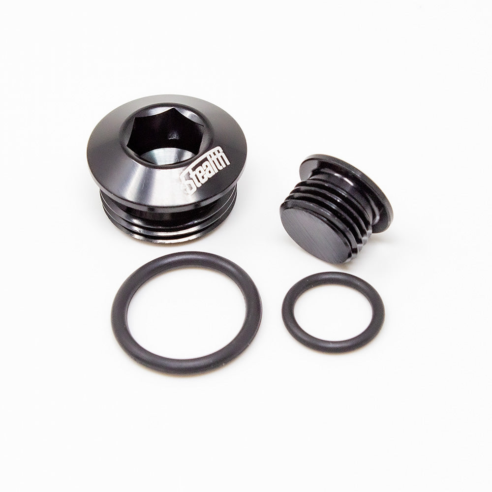STEALTH - Dash/AN Verschlussstopfen Innensechskant mit O-Ring (alle Größen / Aluminium)