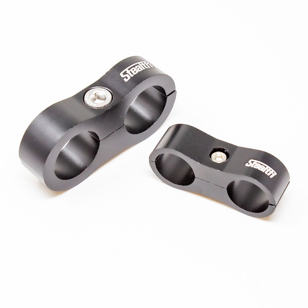 STEALTH - Leitungshalter doppelt (alle Größen / Aluminium)