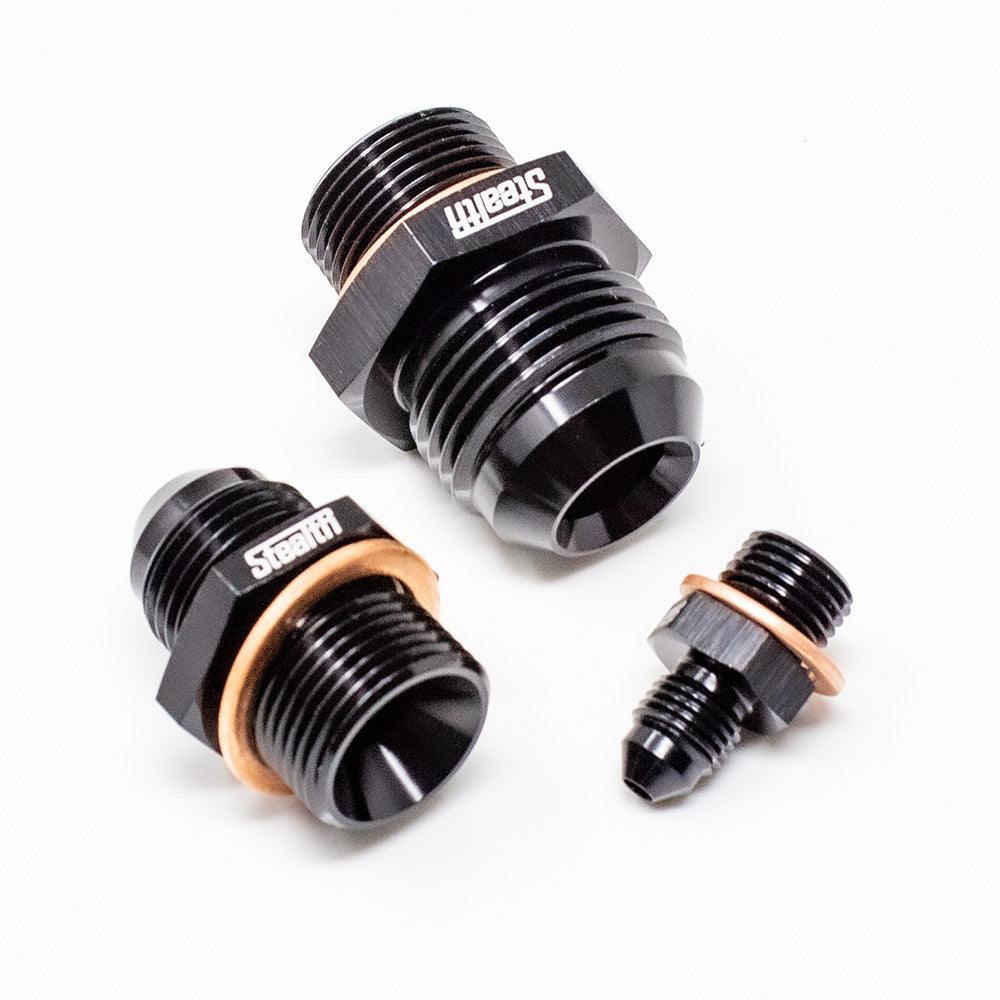 STEALTH - Dash/AN-03 Einschraub-Adapter Metrisch (alle Größen / Aluminium)