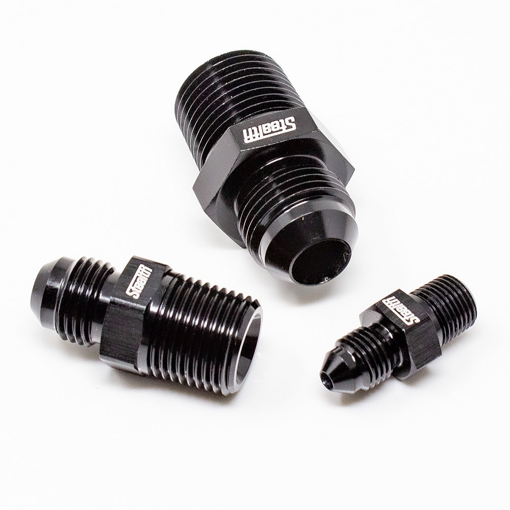 STEALTH - Dash/AN-04 Einschraub-Adapter NPT (alle Größen / Aluminium)