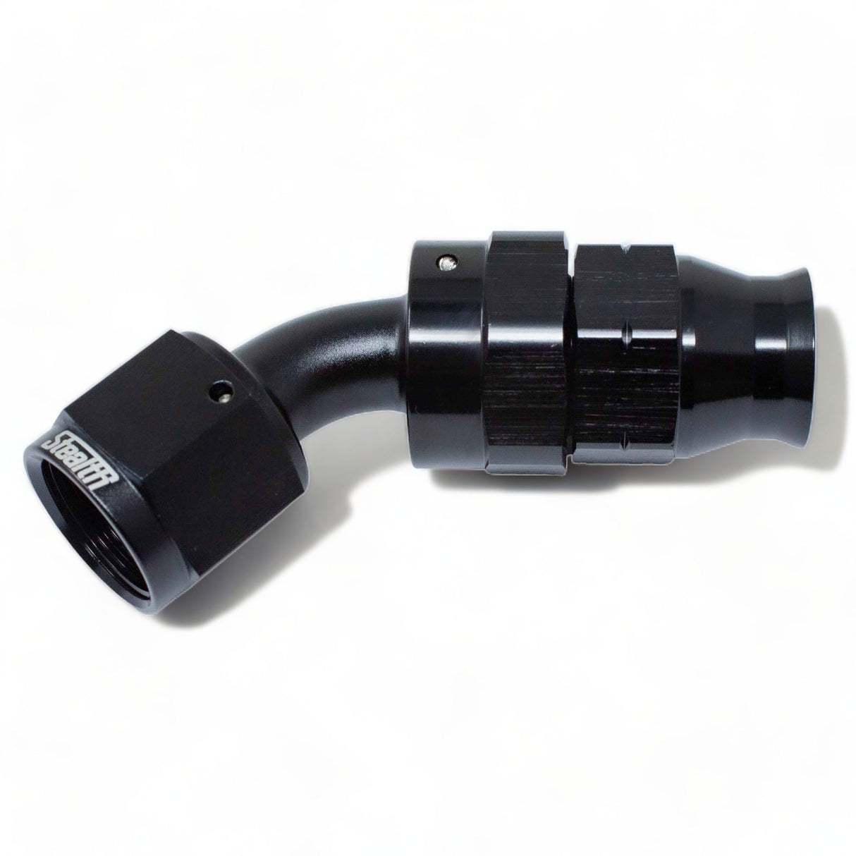 STEALTH HLX-SERIES - 45 Grad Dash/AN-Fitting drehbar für Aluminium Rohr (alle Größen / Aluminium)