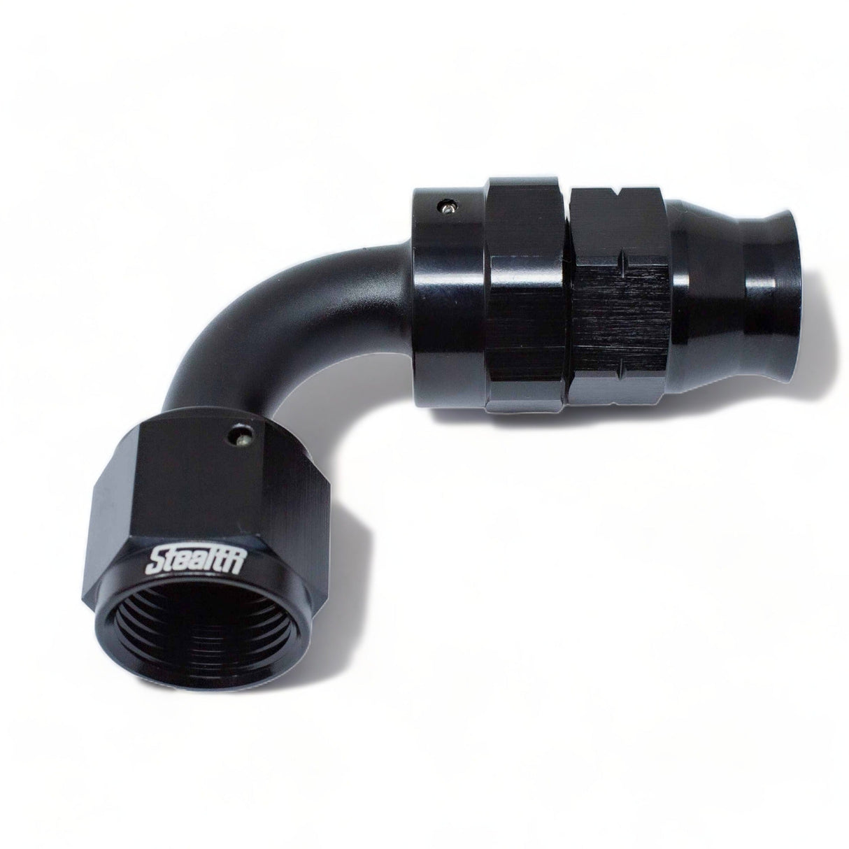 STEALTH HLX-SERIES - 90 Grad Dash/AN-Fitting drehbar für Aluminium Rohr (alle Größen / Aluminium)