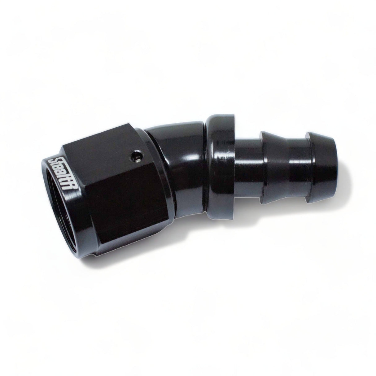 STEALTH PX-SERIES FF - 30 Grad Push-On Dash/AN Fitting drehbar für Nitril/NBR (alle Größen / Aluminium)