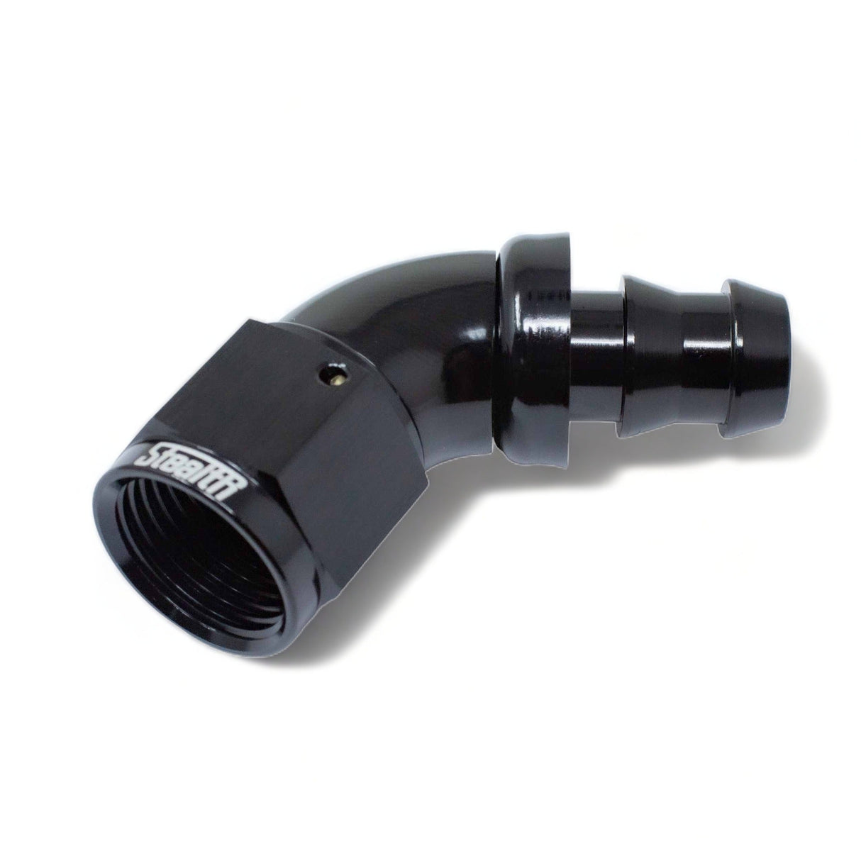STEALTH PX-SERIES FF - 60 Grad Push-On Dash/AN Fitting drehbar für Nitril/NBR (alle Größen / Aluminium)