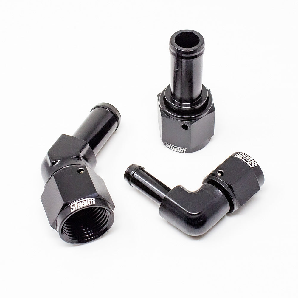 STEALTH - Gerader Dash/AN Schlauch-Adapter drehbar (alle Größen / Aluminium)