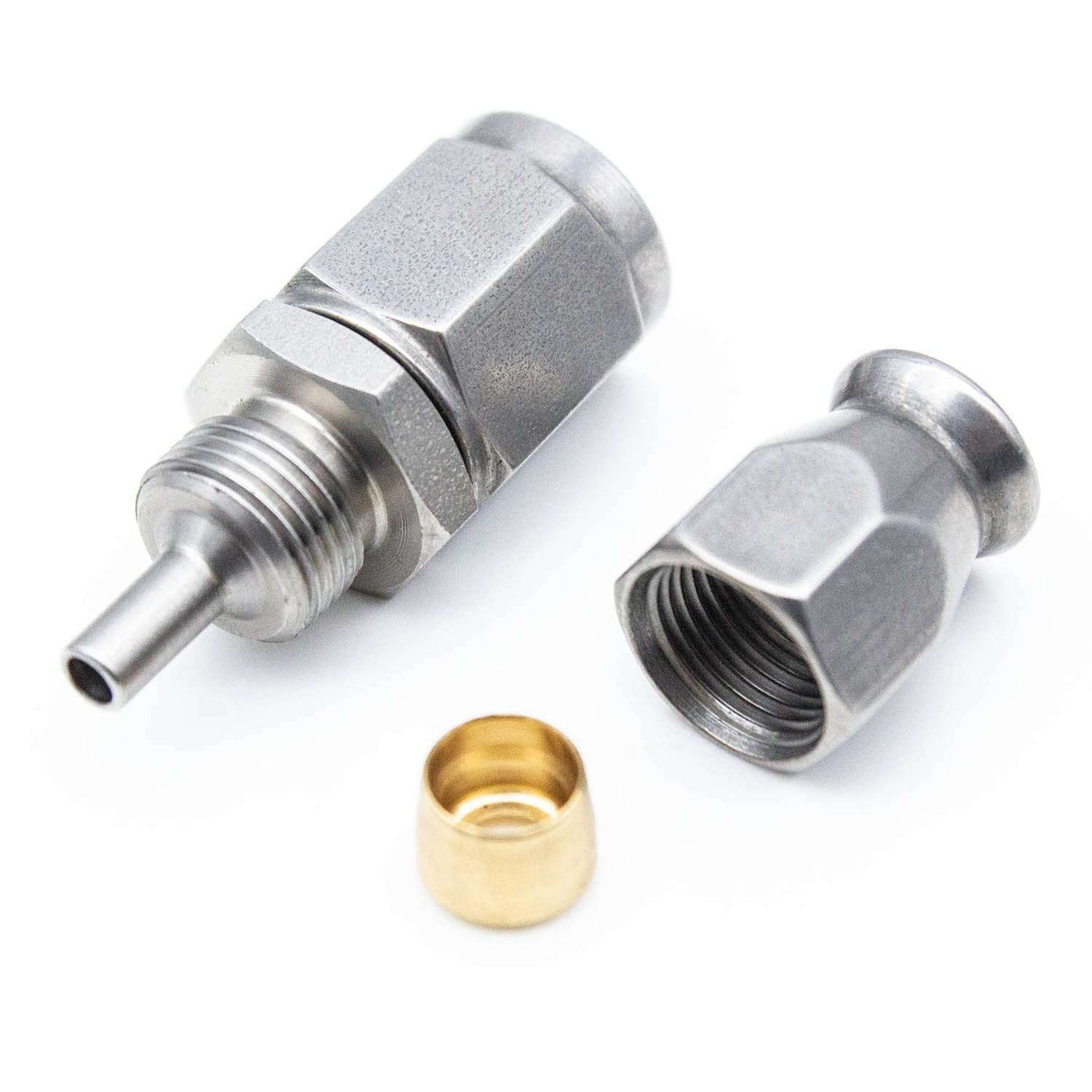 STEALTH BLX-SERIES - Gerades Dash/AN-03 Fitting wiederverwendbar (Edelstahl)